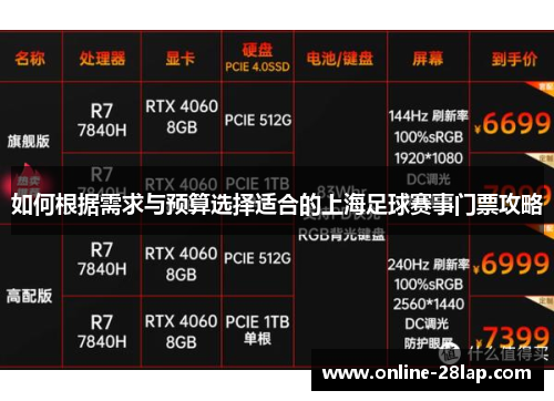 如何根据需求与预算选择适合的上海足球赛事门票攻略